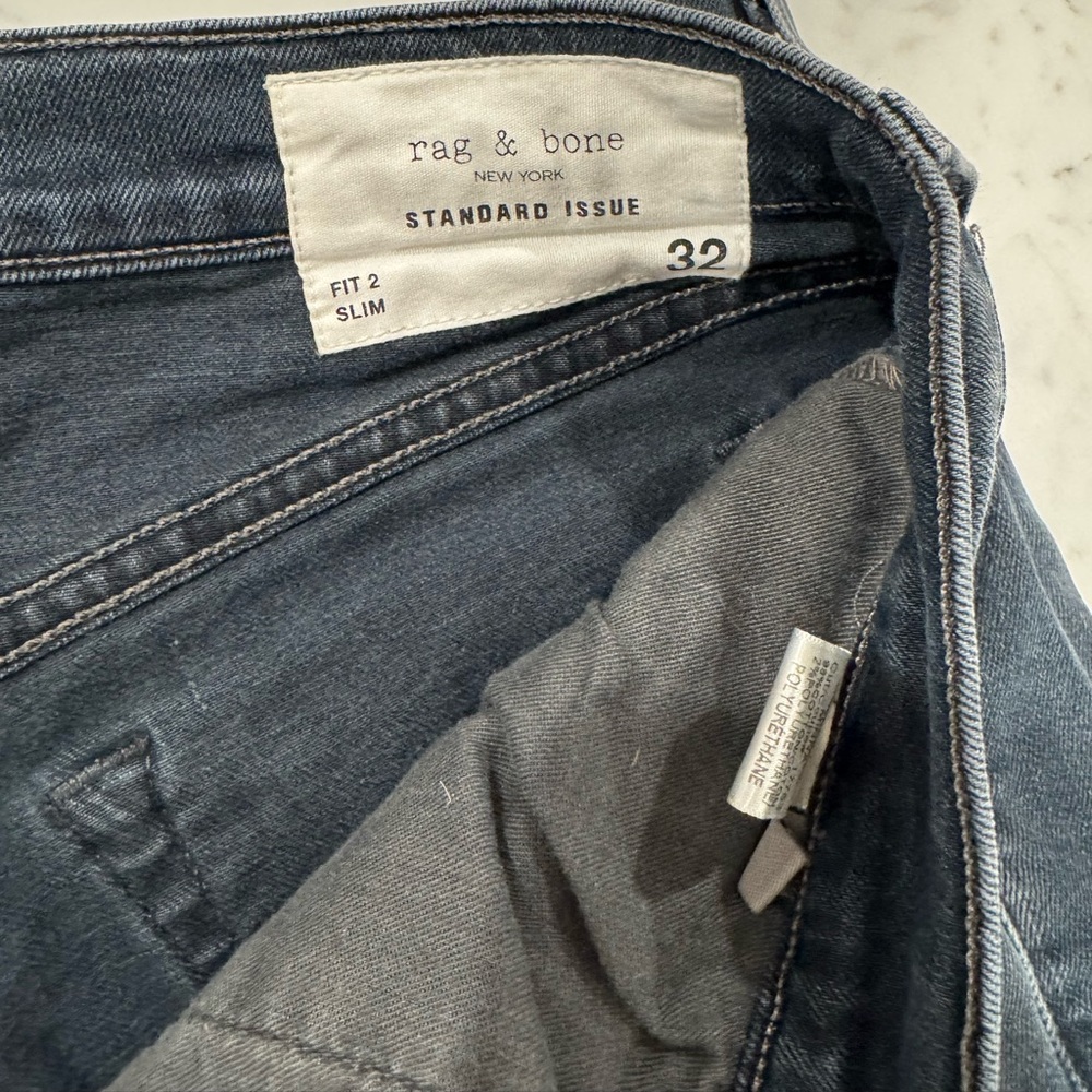 Rag & Bone Blue Slim Jeans Classic Style
